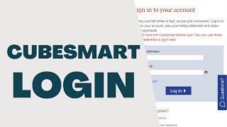 Cubesmart Login ⏬👇