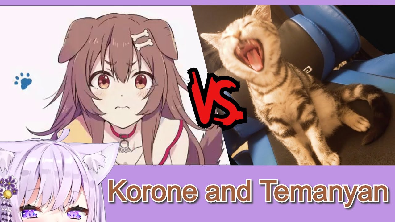 Okayu's Cat Constantly Chomps on Korone [Eng Subs/Hololive]