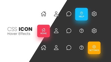 CSS Icon Hover Effects | Animated Menu Indicator using CSS & Javascript