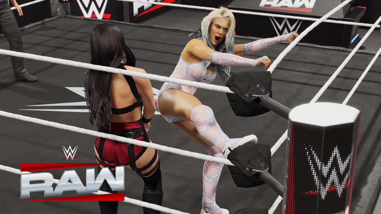 WWE 2K25 RAW : IC TITLE MATCH - LANA VS STEPHANIE VAQUER 