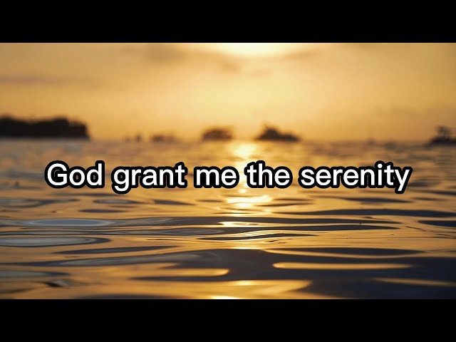 Serenity Prayer:Reinhold Niebuhr class=