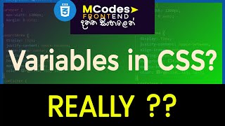 CSS Variables for Creating Scalable and Maintainable Web Designs (in Sinhala)