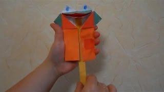 Детские поделки из бумаги. Делаем лягушонка - DIY. Развивающее видео для детей/for children