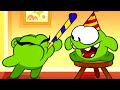 Cerita Om Nom 💚 Pesta Tahun Baru 🎈🎉 Koleksi episode 💛 Super Toons TV Bahasa
