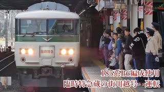 185系B6編成使用 臨時特急蔵の街川越号運転