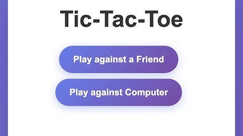 Computer Player to the Tic-Tac-Toe Game #claudecode #ai