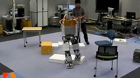 Biped Navigation in Rough Environments using On-Board Sensing