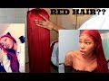 From black to red &amp; how I lay my edges ft. Beauty Forever Hair