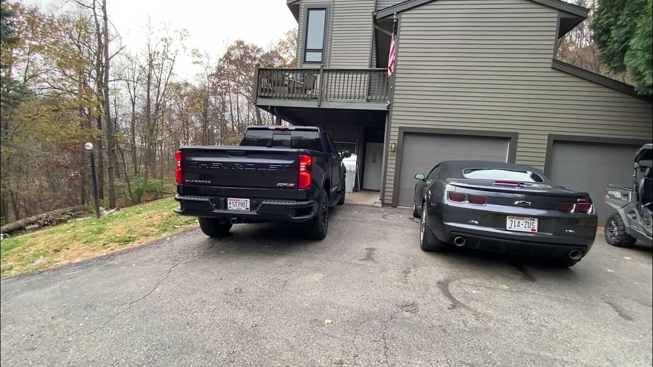 Silverado zr2 6 2 muffler delete cold start youtube