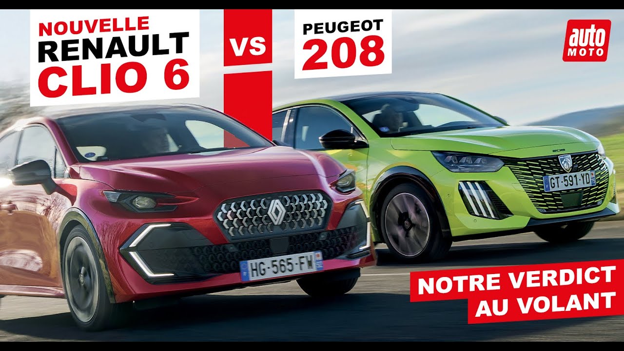 Renault Clio 6 vs Peugeot 208 : et la meilleure citadine française est...