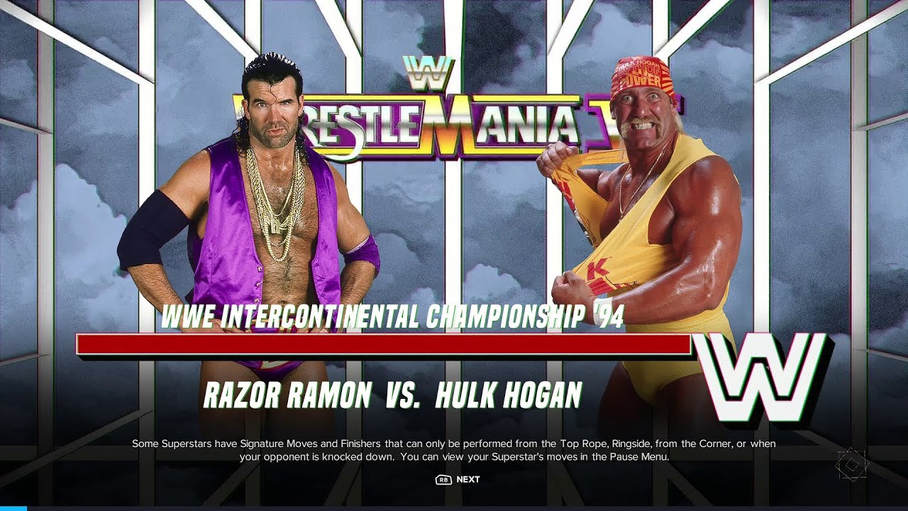 WWE 2K24 FULL MATCH — Razor Ramon Vs Hulk Hogan — WWE IC Title Match ...
