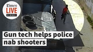 Alleged gangsters caught on camera shooting illegal firearms, arrested due to gunfire tech