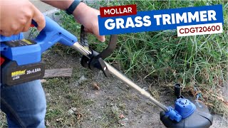 Review & Tes MOLLAR CGT20600 Mesin Potong Rumput 20V Cordless Grass Cutter Trimmer