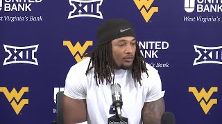 WATCH: WVU senior running back Cam Cook shares thoughts after win over Coastal Carolina