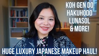 Try-On Haul of Luxury Japanese Makeup & Fude | Koh Gen Do, Hakuhodo, Lunasol & More!