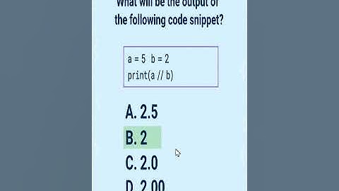 What will be the output of the following code snippet?#coding #tech #codeadventure #programming