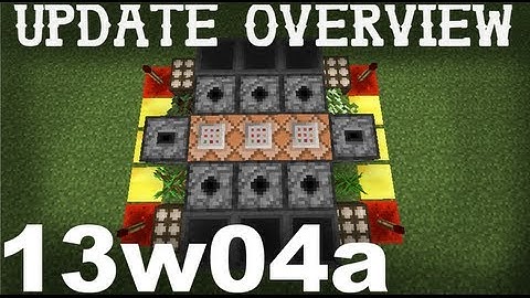 Minecraft Snapshot 13w04a Update Overview!