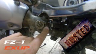 видео: Yamaha FZ1 и его фиктивный EXUP картинка: Yamaha FZ1 и его фиктивный EXUP