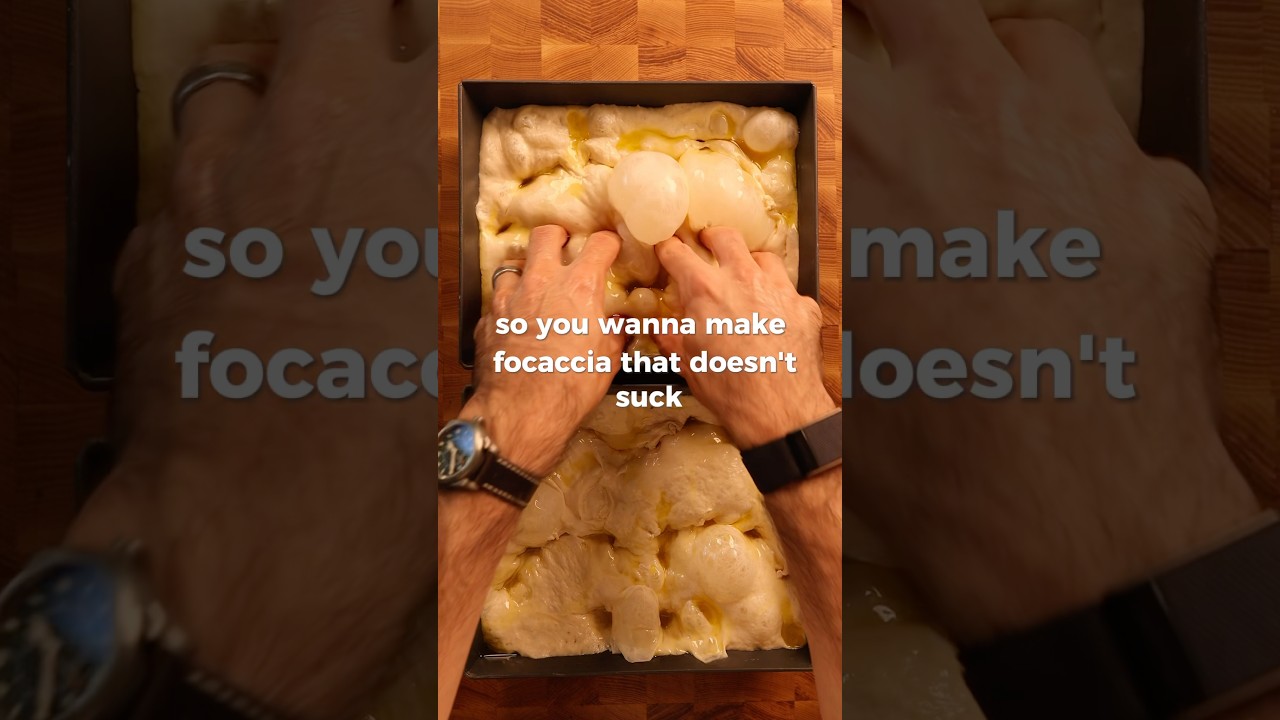 focaccia that doesn’t suck