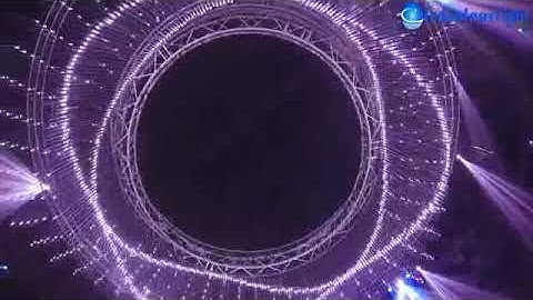 DMX 3D meteor tube light with + MADRIX software