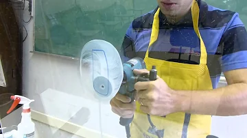 Como polir um vidro riscado?