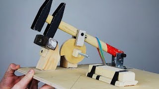 Amazing idea / How to make an electric hammer / Automated Portable Hammering Machine