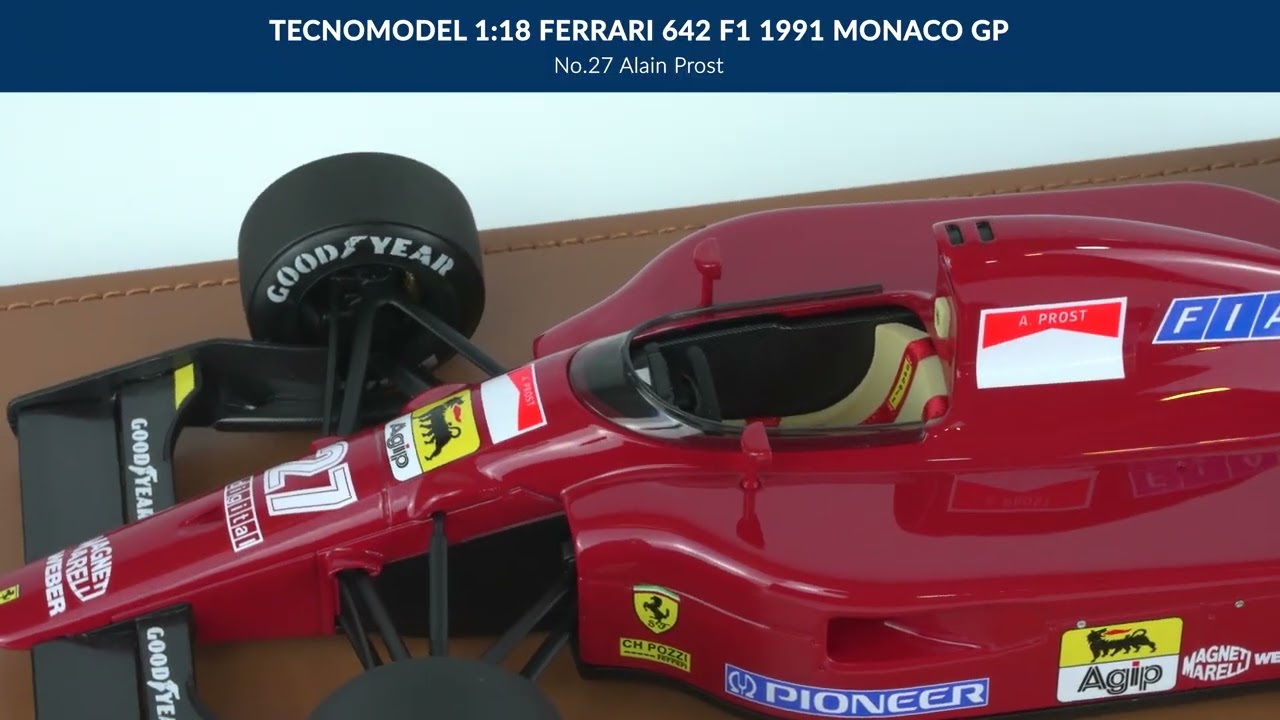 Ferrari 642 F1 No.27 Alain Prost Belgian GP 1991 - Tecnomodel 1:18
