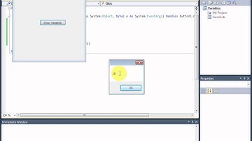 VB.NET Tutorial 04 - Using Simple Variables in Visual Basic