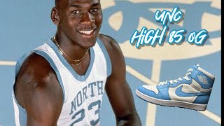 Air Jordan 1 high 85 unc custom from developing boring