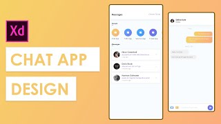 Chat App UI Design in Adobe XD