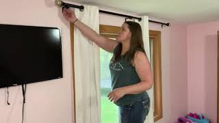 KAMANINA Curtain Rod Unboxing & Review-EASY DIY！