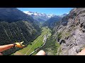 Summer Paragliding in Lauterbrunnen, Switzerland