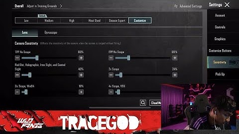 TraceGod BGMI Sensitivity & Control Code | Best Settings for 2025