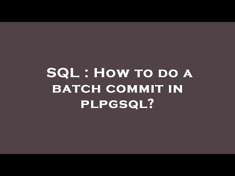 SQL : How
