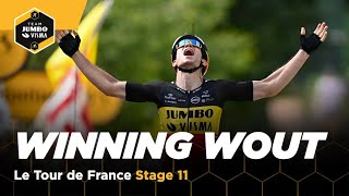 Wout van Aert wint de elfde etappe van de Tour