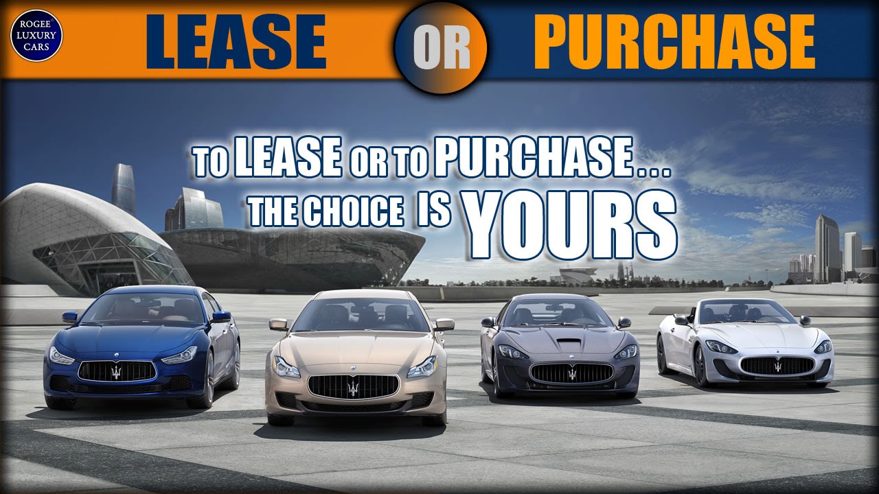 Lease or Purchase your next luxury car, the choice is yours - Maserati vehicles photos