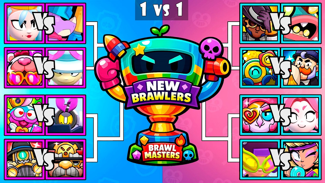 BEST NEW SKIN | Who Is The Best Brawler | Brawl Stars Tournament | New Skins | Pierce & Glowbert
