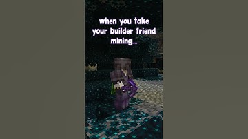 pov: builder friend goes mining with you...😔   #minecraft #mcserver #mcyt