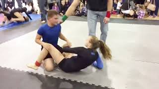 “Girl vs boy Brazilian Jiu-Jitsu Championship Style Match | Who Controls the Mat Till the End?” screenshot 5