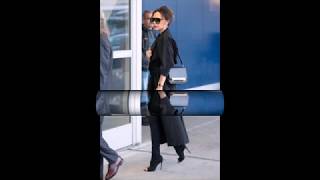 Victoria beckham – catches a flight out of jfk airport