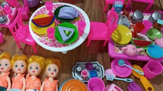 13 Minutes Satisfying With Unboxing Barbie Princess Bedroom &amp; Kitchen Play Set Review Toys｜ASMR