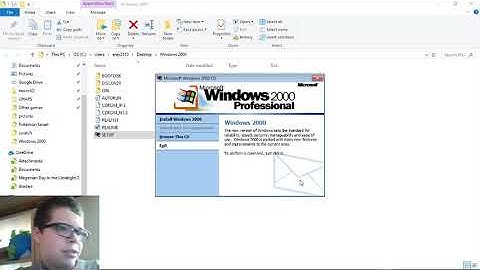 I try to install windows 2000 from a disk on my windows 10 computer