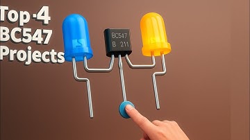 Top 4 Easy Electronic Projects Using BC547 Transistor | Simple DIY Circuits for Beginners