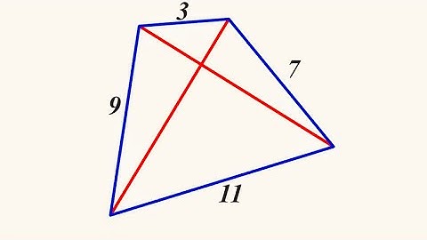 Prove that diagonal of quadrilateral with side = 3,7,11,9 are perpendicular ...      Math Olympiad