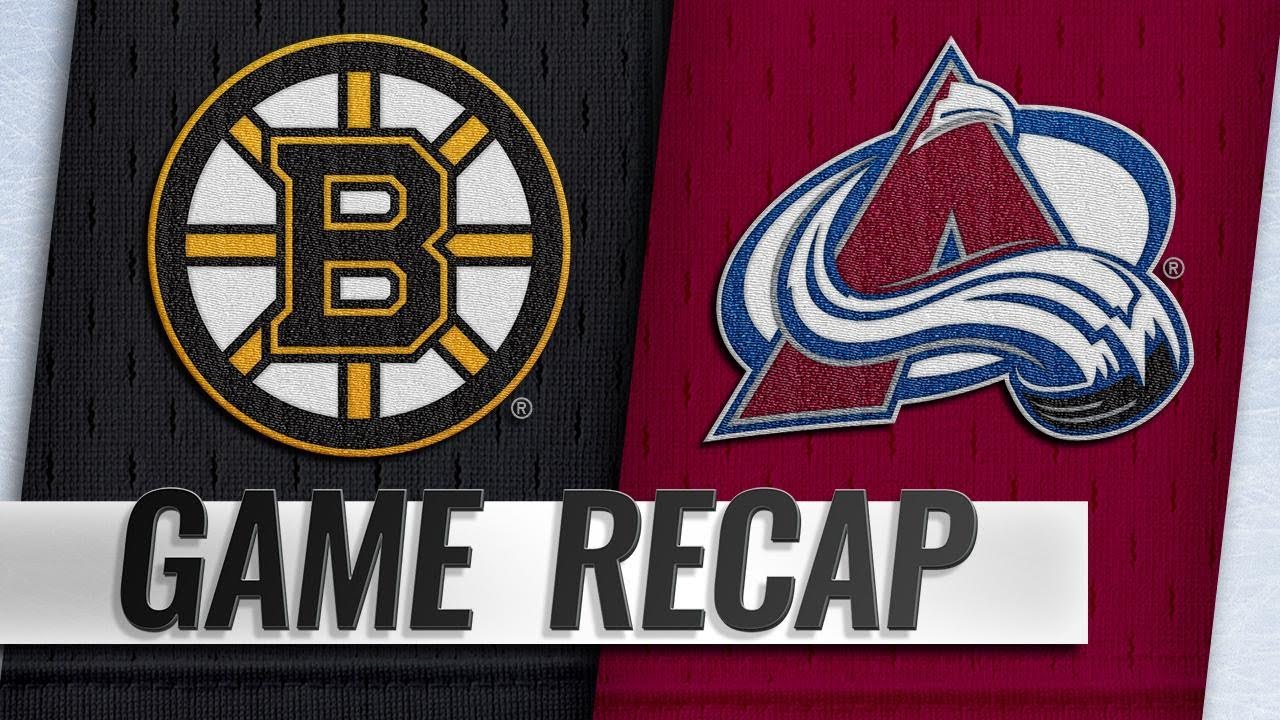 Avalanche score four in the 3rd to rally past Bruins YouTube