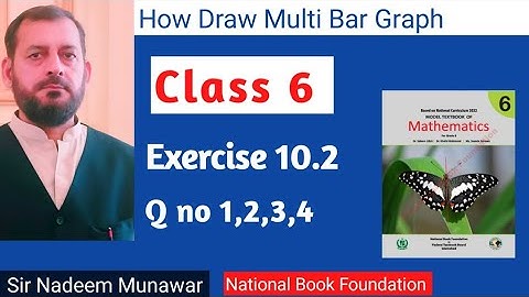 Class 6 Exercise 10.2 Ex 10.2 NBF Maths Multi Bar Graph concept in Urdu Hindi Sir Nadeem Munawar
