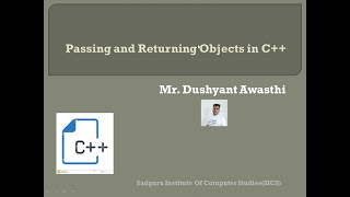 Passing and Returning Objects in C++