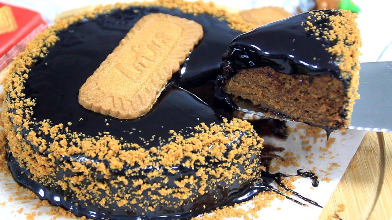 Lotus Biscoff Cake Only 3 Ingredients (No Oven, No Eggs, No Flour)