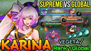 MANIAC!! Spider Lily Winter Karina VS SUPREME Enemy! - Top 1 Global Karina ᴠᴇɢᴇᴛᴀ✓ - MLBB