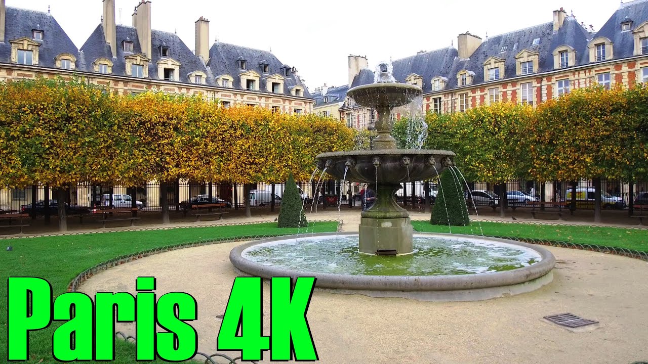 Walk around Paris France. [4K] The Marais. YouTube